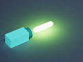 comes from blue, with motion blur